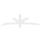 Ekena Millwork Davenport Architectural Grade PVC Gable Bracket, 84"W x 24 1/2"H x 2"D x 4"F, 7/12 Pitch GBP084X25X0204DAV00 - alternate 4